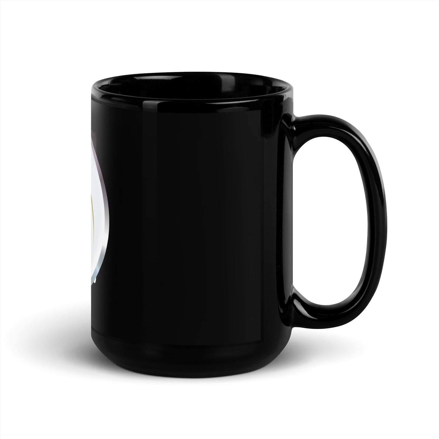 Gohdess Rising Black Glossy Mug