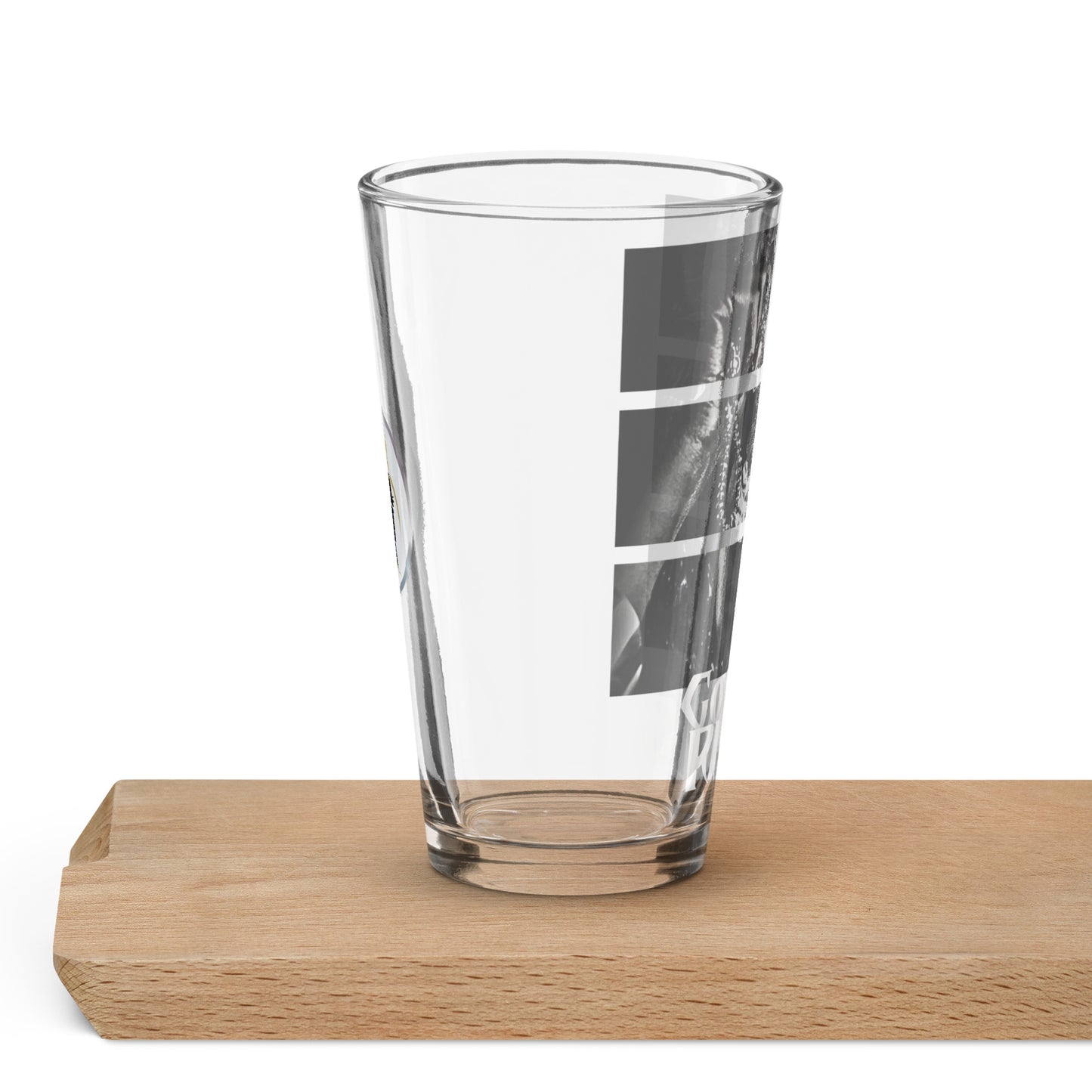 Gohdess Rising Shaker pint glass