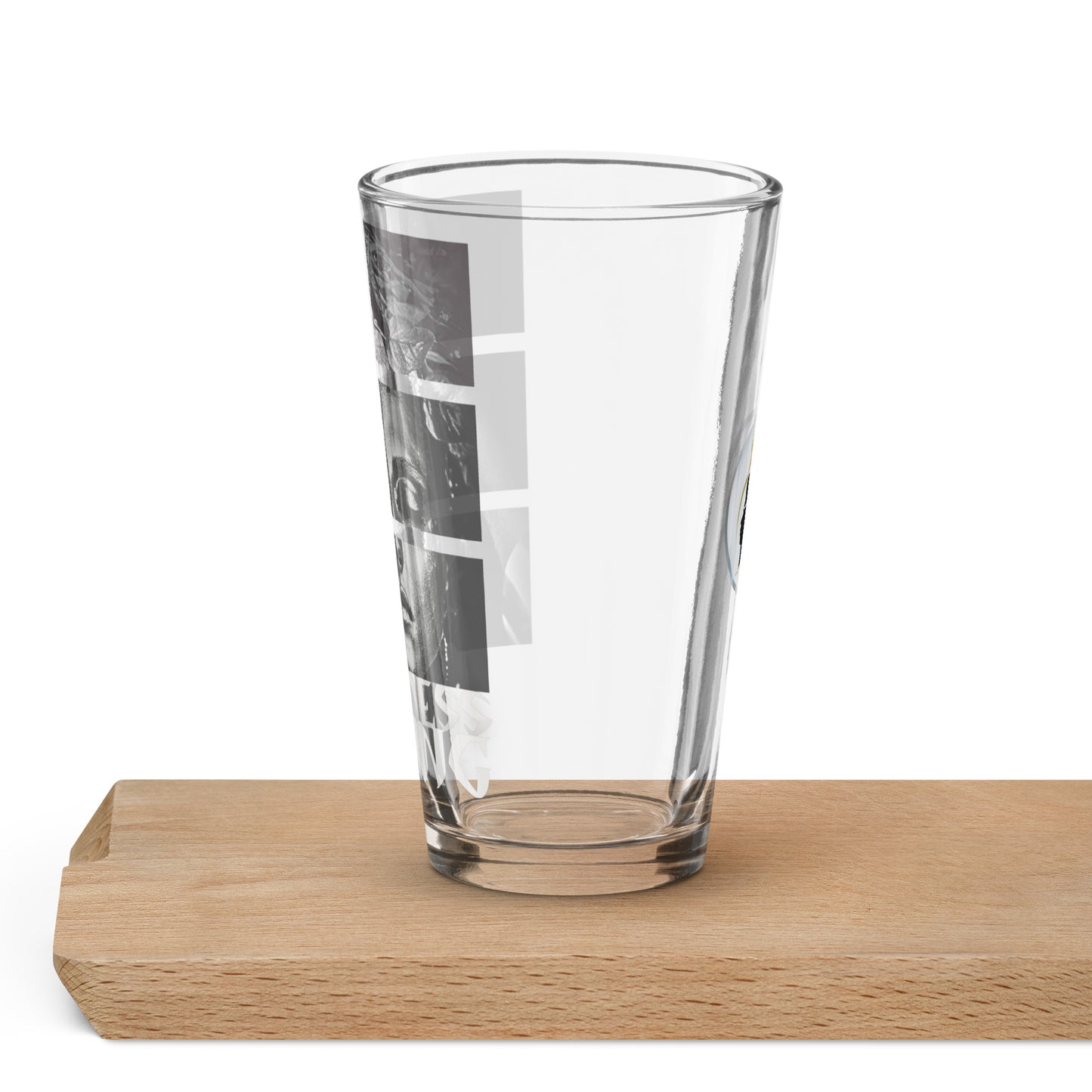 Gohdess Rising Shaker pint glass