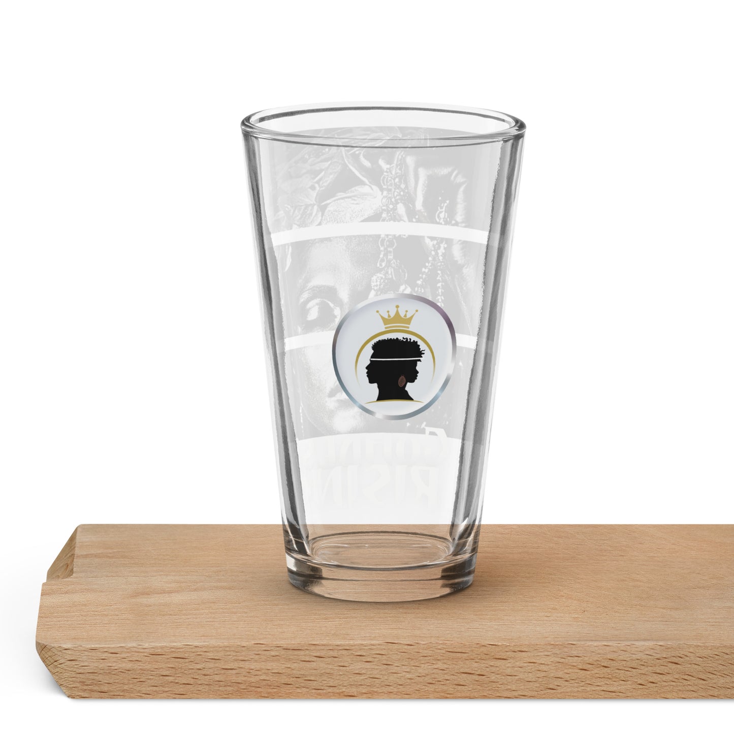 Gohdess Rising Shaker pint glass